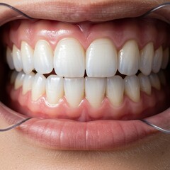 Closeup Photo Of A Perfect Smile