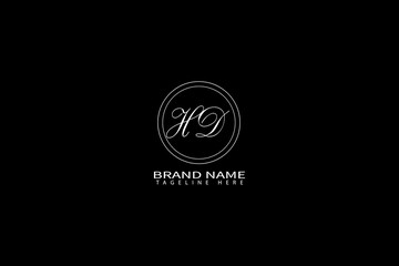 Elegant HD Monogram Logo – Luxury Minimal Initial Design for Branding