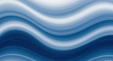 Fototapeta premium Abstract Background Blue Wave Flow Smooth