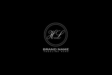 Elegant HS Monogram Logo – Luxury Minimal Initial Design for Branding