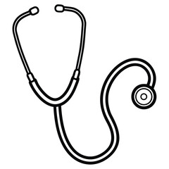 stethoscope isolated on white background
