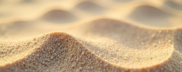 A close-up shot of fine, light-colored sand that appears to be moving and shifting, creating a whimsical, almost playful effect, evoking the feeling of laughter , close-up, relaxing
