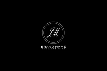 Luxury JM Letter Logo Design | Elegant Monogram Branding for Fashion, Beauty & Boutique Businesses