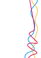abstract colorful background line art transparan background 