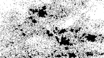 Fototapeta premium Dark grainy texture on white background. Dust overlay textured. Grain noise particles. Grunge background black and white. Cracks, chips, scratches,