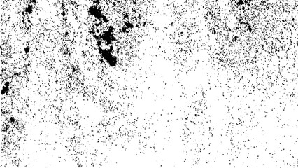 Dark grainy texture on white background. Dust overlay textured. Grain noise particles. Rusted white effect. Grunge design elements. Vector illustration, 