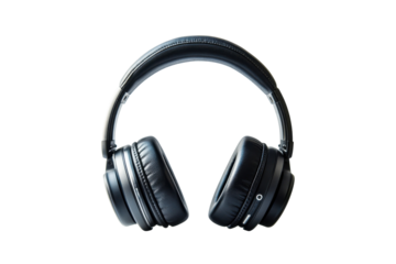 Escape into your music with luxurious over ear headphones designed for immersive sound and on transparent background