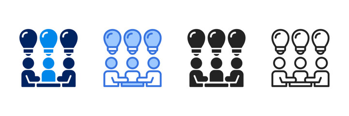 Ideas  Icon Set Different Style Collection 