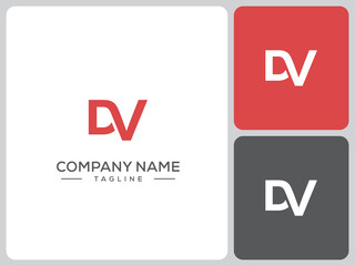 DV logo vector design