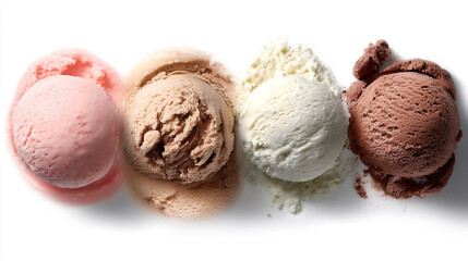 Four Scoops of Delicious Ice Cream