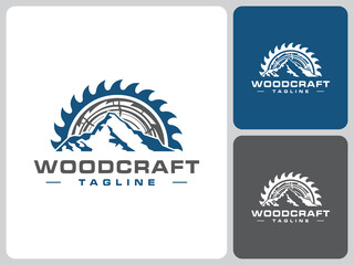 woodcraft logo vector design