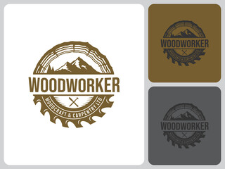 lumberjack logo vector design
