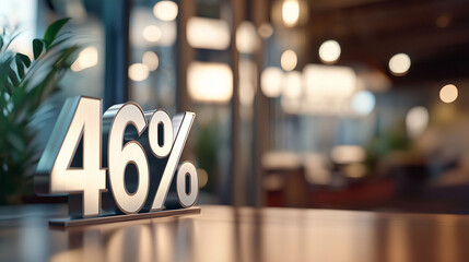 46% off metal letters on wooden table