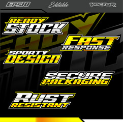 Obraz premium Racing graphic style and sticker