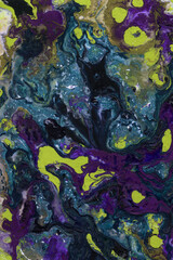 Colorful Abstract Fluid Art Background with Organic Texture and Vivid Details