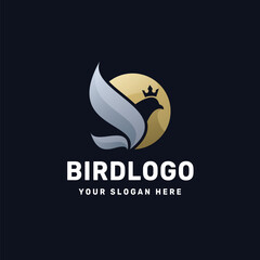 Bird logo vector icon illustration