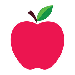 red apple vector illustration
