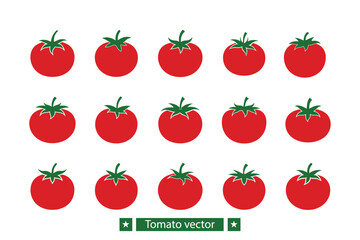 Tomato vector bundle  illustration, Tomato silhouette vector bundle 