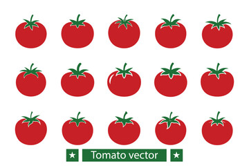 Tomato vector bundle  illustration, Tomato silhouette vector bundle 