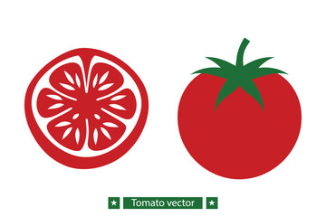 Tomato vector bundle  illustration, Tomato silhouette vector bundle 