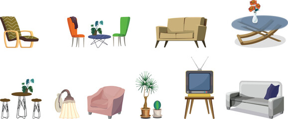 Home Furnitures icons bundle file