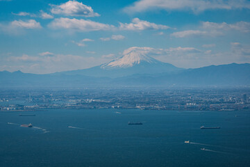Wide View of Mount Fuji in Daytime