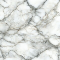 Close-up of white marble surface with intricate natural gray and beige veining patterns and textures