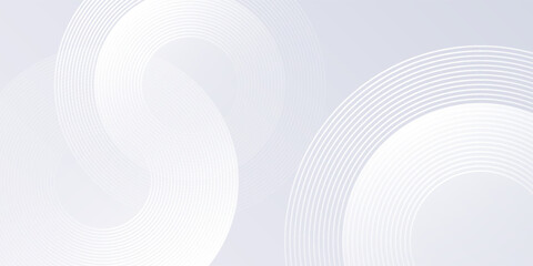 Abstract lines grey background with dynamic circle lines simple abstract modern design