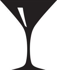 Simple black and white icon of a fizzy drink with a straw in a glass.