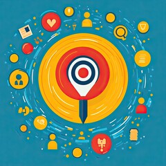 Obraz premium Customer acquisition strategies visualized through lead generation tactics, targeted marketing campaigns, customer segmentation, and strategies designed to attract and convert new customers 