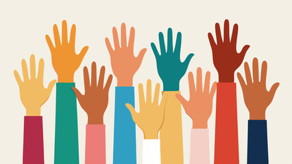 colorful hands vector, Juneteenth vector