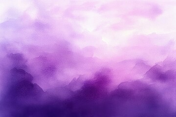 Naklejka premium Soft abstract watercolor background with blended shades of purple creating a calming and dreamy atmosphere