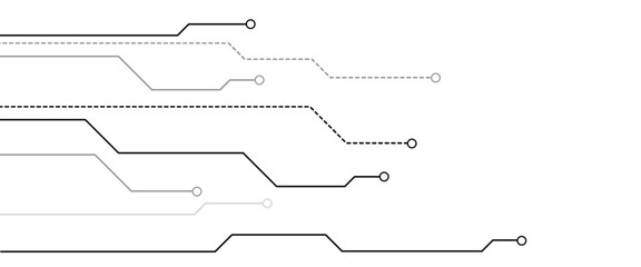 Vectors Abstract connecting lines and dots. global communication technology background