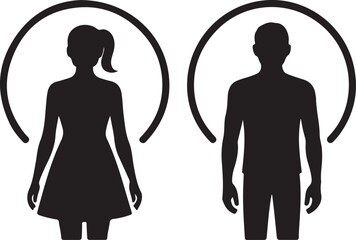 people icons – man and woman.