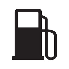 Gas Pump Icon Vector Illustration – Fuel Station Symbol for Energy and Transportation
