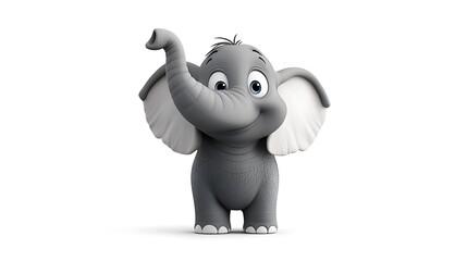 愛らしいゾウの赤ちゃん、挨拶