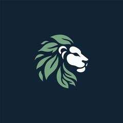 Leaf lion logo