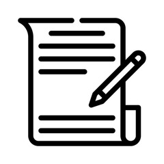 contract signing line icon