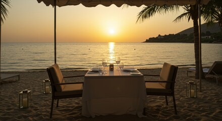 Photo of Romantic Beachfront Dinner at Sunset