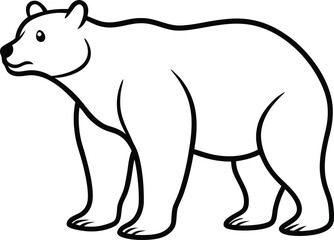 vector illustration of a bear