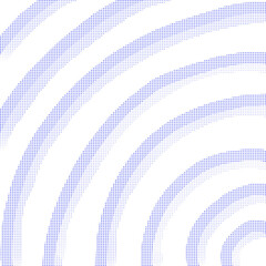 手描きの青いドットの波紋柄背景