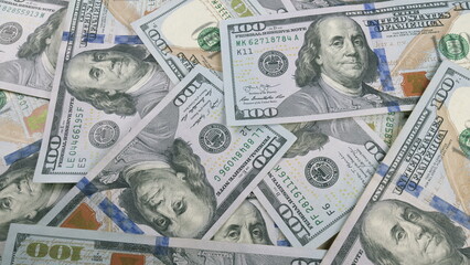 A Generous and Abundant Collection of Various Dollar Bills Elegantly Displayed for Everyone to See