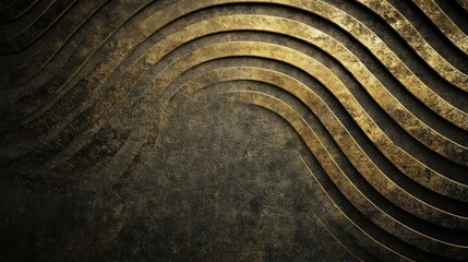 Abstract Gold and Dark Metal Texture Background
