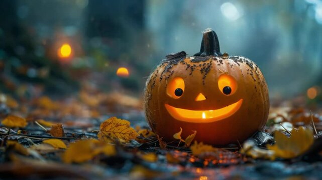 cute pumpkin shaped ghost character hellowen