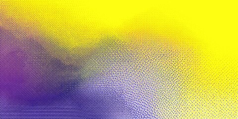 Minimalist yellow and purple gradient with geometric halftone patterns. Combines simplicity with modern design elements for a clean look. 