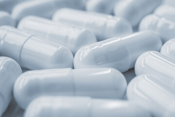 medicine pills capsule background close up
