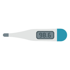 Thermometer medical equipment, Healthcare tools illustration, hospital design sublimation
