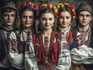 Traditional attire and vibrant expressions of cultural heritage.
