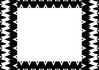 Traditional Indonesian batik for decorating a4 landscape certificate, diploma, announcement, advertisement