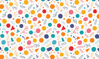 Eye-Catching Geometric Design Seamless Vector Pattern